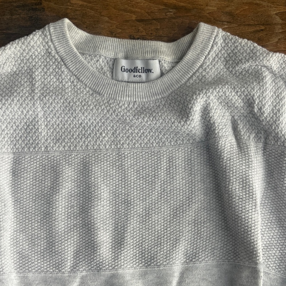 Goodfellow & Co Men's Light Gray Crewneck Sweater